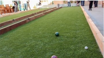 Putting greens, basketball courts and other game courts for your