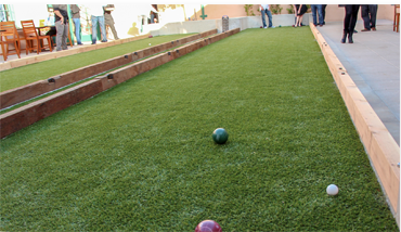 ARTIFICIAL TURF BRINGS BOCCE BALL BACK